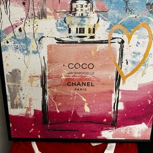 CHANEL Coco Mademoiselle Canvas with Pink and Gold